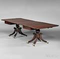 Classical Mahogany Carved Twopart Dining Table