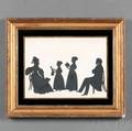 August Edouart FrenchAmerican 17891861 Silhouette of the Huguenig Family