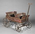Paintdecorated Wooden Wagon