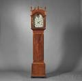 Cherry Carved Tall Case Clock