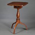 Federal Mahogany Inlaid Tilttop Candlestand