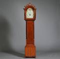 Cherry Carved Tall Case Clock