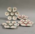 Set of Four Haviland Limoges Porcelain Oyster Plates