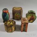 Five Animalrelated Advertising Tins