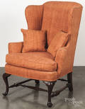 Queen Anne style mahogany easy chair