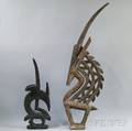 Two Carved Antelope Headdresses