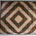 Log Cabin Barn Raising Pattern Patchwork Quilt