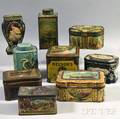 Nine Advertising Tins