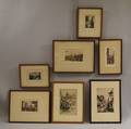 Seven Framed Etchings