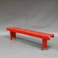 Redpainted Pine Bench