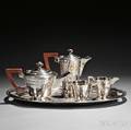 Fivepiece George VI Sterling Silver Tea and Coffee Service