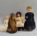 Four Papiermache Dolls