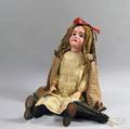 Large Kestner Bisque Head Girl Doll