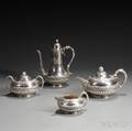 Fourpiece Tiffany amp Co Sterling Silver Tea and Coffee Service