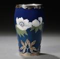 Royal Copenhagen Sterling Silvermounted Porcelain Vase