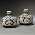 Pair of Royal Doulton Frank Butler Decorated Stoneware Vases