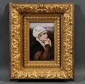 German Porcelain Portrait Plaque