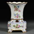 Porcelain Potpourri Vase and Stand