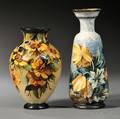 Two Doulton Impasto Vases