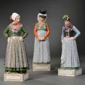 Three Royal Copenhagen Porcelain Figures of Women