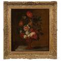 Continental School 17th18th Century Floral Still Life in a Classical Urn