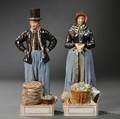 Pair of Royal Copenhagen Porcelain Figures