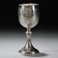 Wood amp Hughes Sterling Silver Yachting Trophy Goblet
