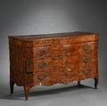 Italian Rococo Olivewoodveneered Chest of Drawers