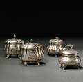 Four AustroHungarian Silver Sugar Boxes