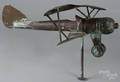 Copper airplane weathervane