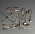 Assorted Group of English Sterling Silver Flatware