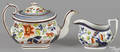 Gaudy Dutch porcelain in the singlerose pattern 19th c