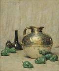 Dines Carlsen American 19011966 Still Life with Green Peppers
