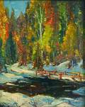 John F Enser American 18981968 Early Snow Maine