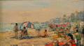Marcel Kervella French b 1930 Plage de Tarragone A Spanish Beach View