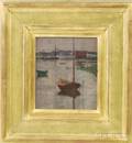 Manner of John Henry Twachtman American 18531902 Harbor View Possibly Gloucester