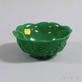 Peking Glass Green Lotus Bowl