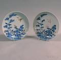 Pair of Blue and White Plates