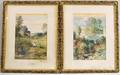 Philip A Butler American 18291916 Two Framed Country Landscapes