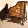Steinway amp Sons Ebonized Baby Grand Piano and Bench