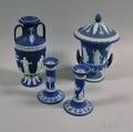 Four Wedgwood Dark Blue Jasper Items