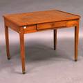 French Provincial Fruitwood Leathertop Writing Desk
