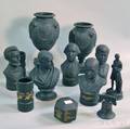 Twelve Wedgwood Black Basalt Items