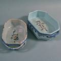 Two Earthenware Rectangular Bowls