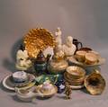 Thirtyfour Assorted Ceramic and Cloisonne Items