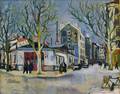 Bernard Lamotte FrancoAmerican 19031983 Paris Street Scene Possibly Vaugirard