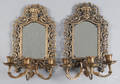Pair of Bradley and Hubbard brass wall sconces