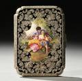 Austrian 935 Silver and Enamel Card Case