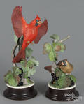 Pair of Boehm porcelain cardinals