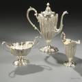 Threepiece Durgin Sterling Silver Coffee Service